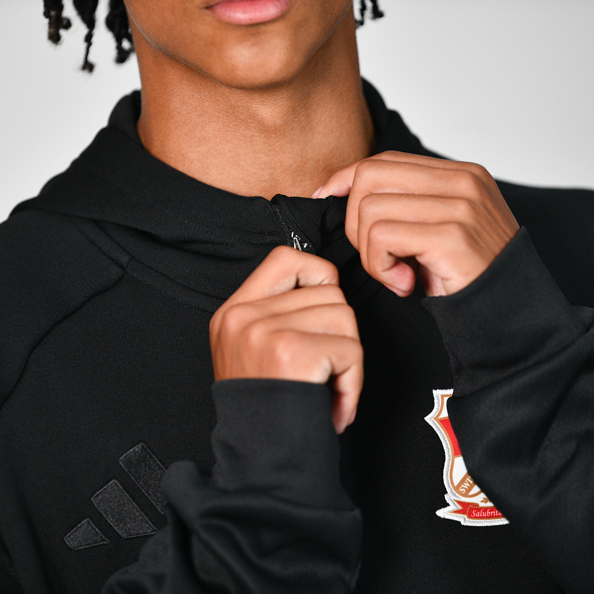 Swindon Town x Adidas Full Zip Hoodie - Adults