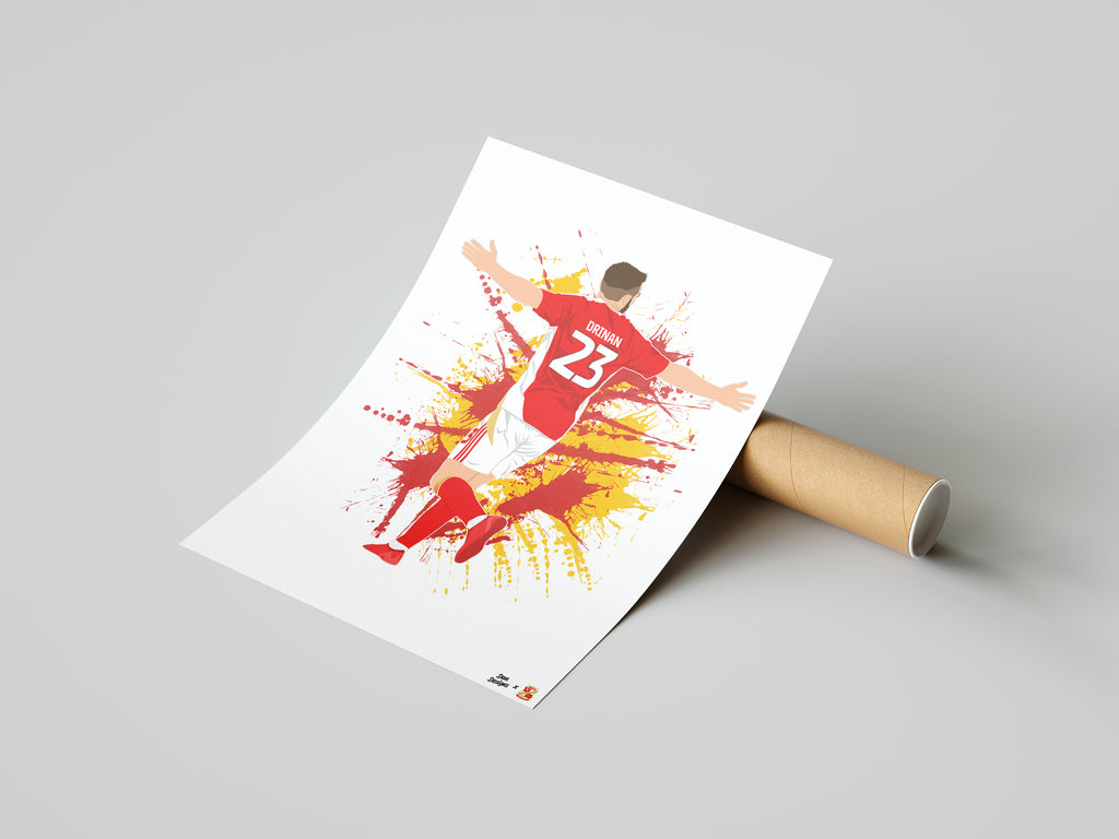 Aaron Drinan Print A3 - Dan Designs