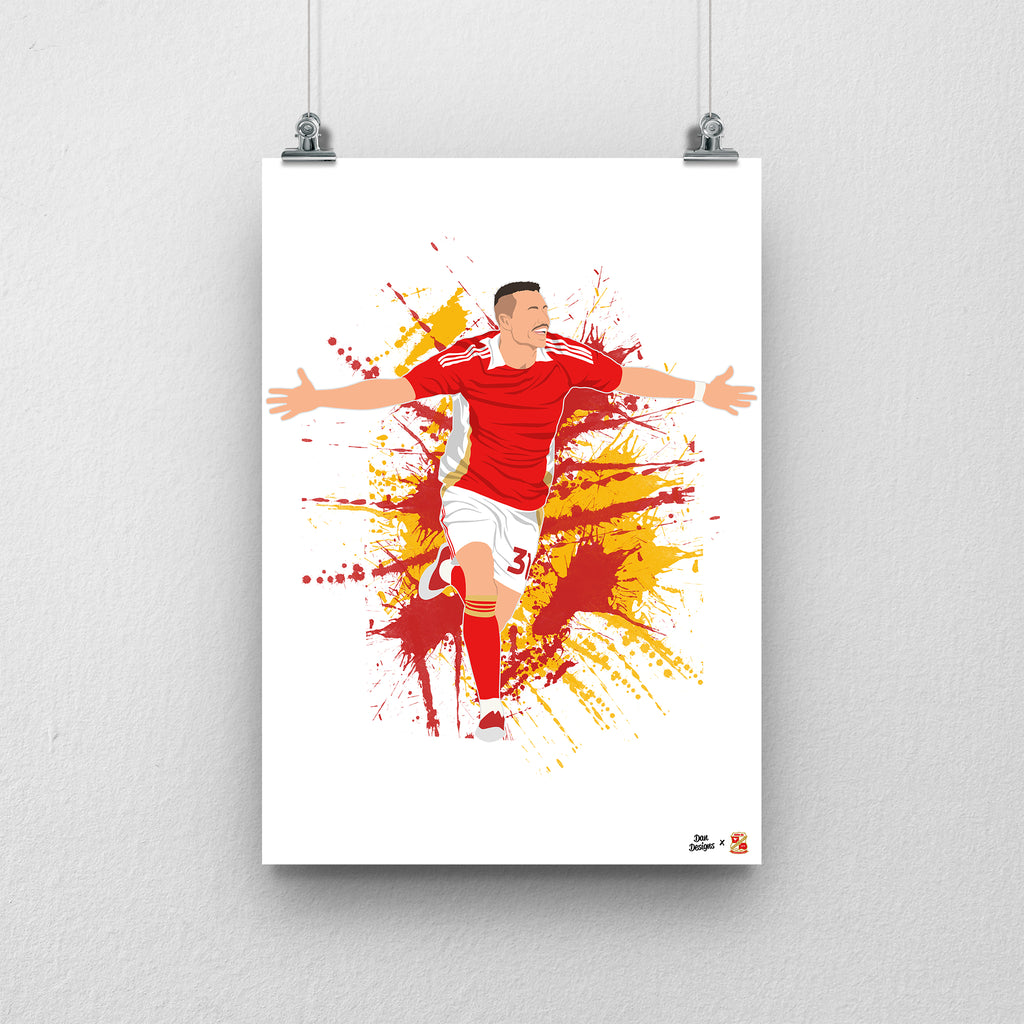 Billy Bodin Print A3 - Dan Designs