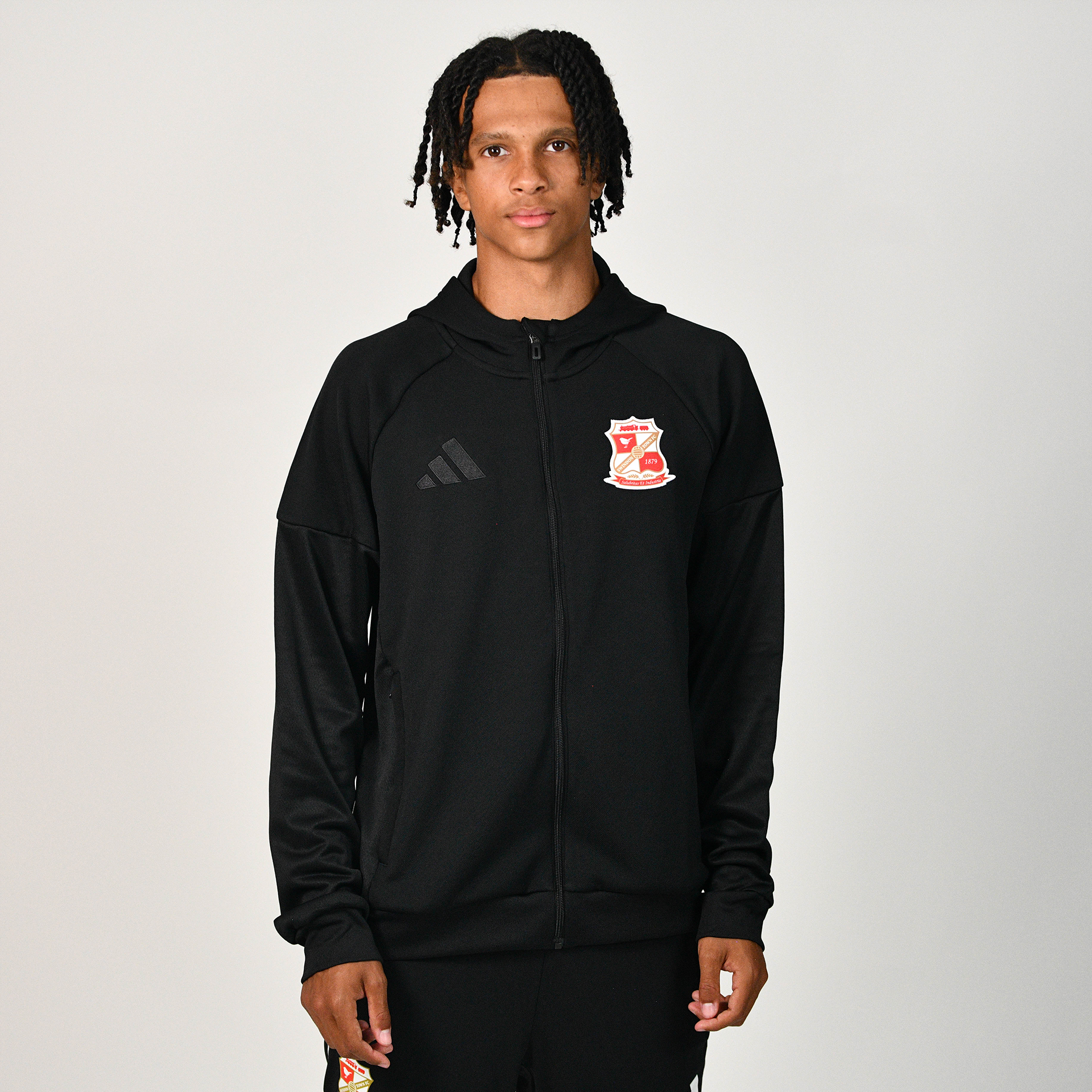 Swindon Town x Adidas Full Zip Hoodie - Adults