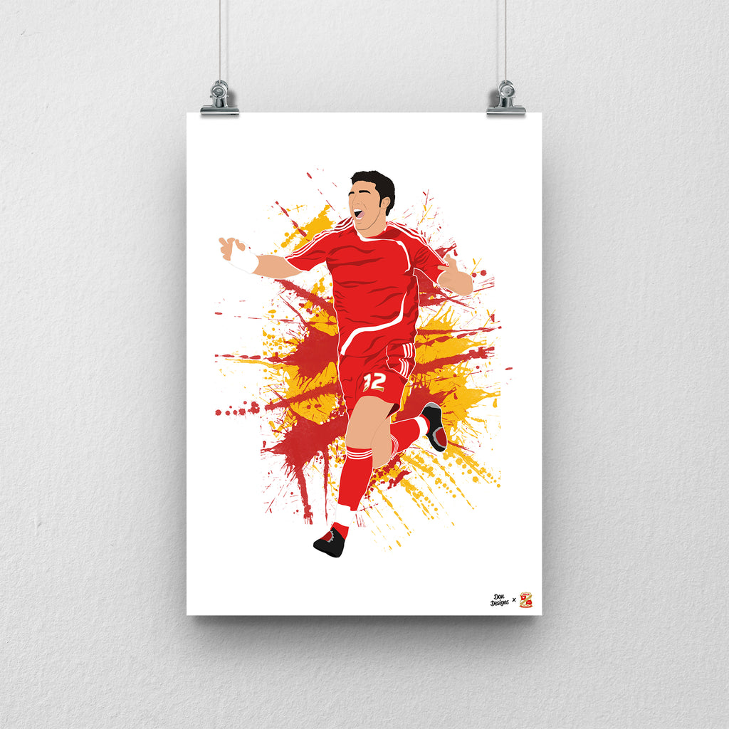 Charlie Austin Print A3 - Dan Designs