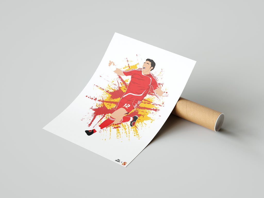 Charlie Austin Print A3 - Dan Designs