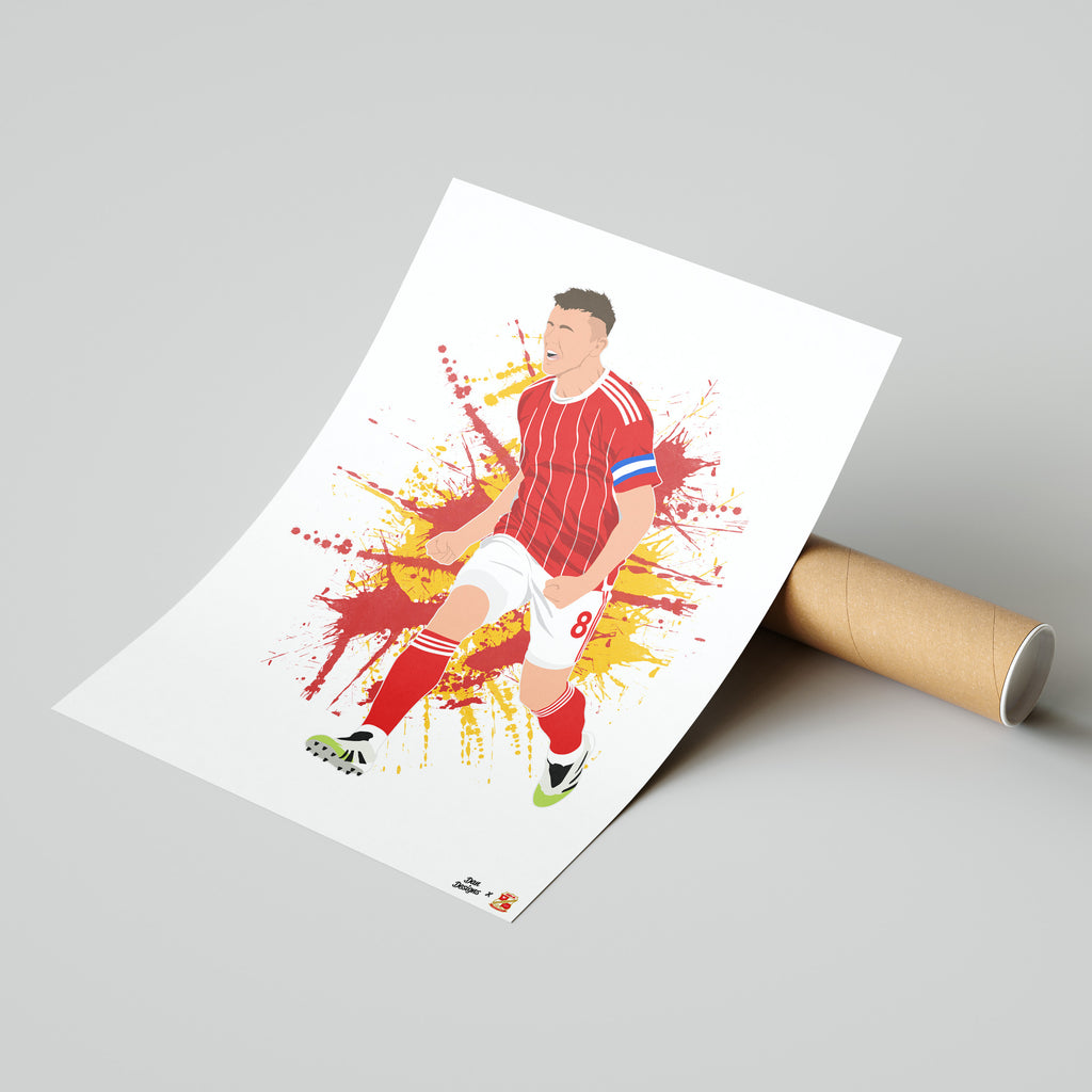 Ollie Clarke Print - Dan Designs