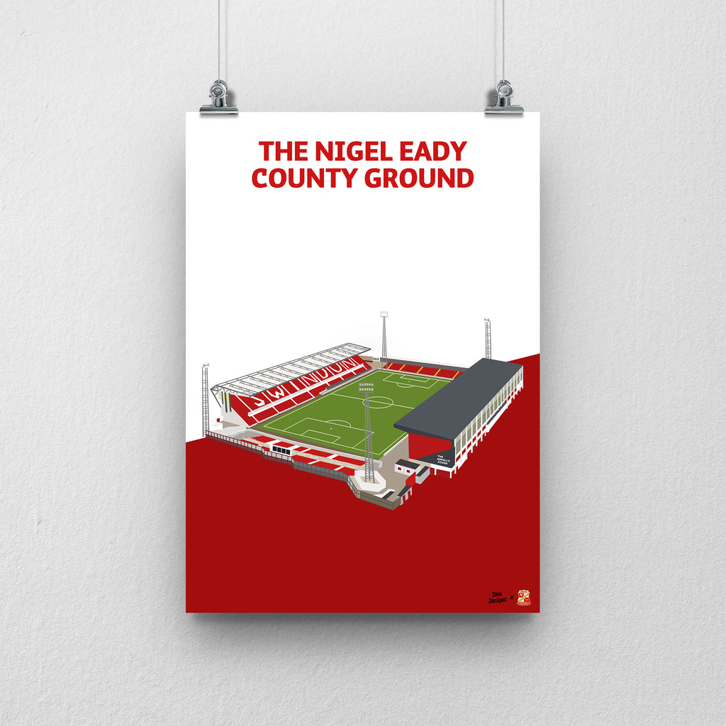 The County Ground Print A3 - Dan Designs