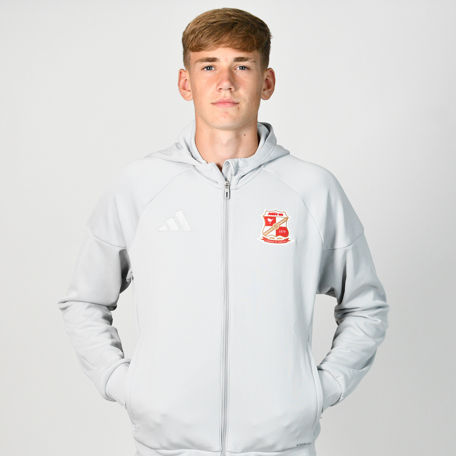 Swindon Town x Adidas Full Zip Hoodie - Adults
