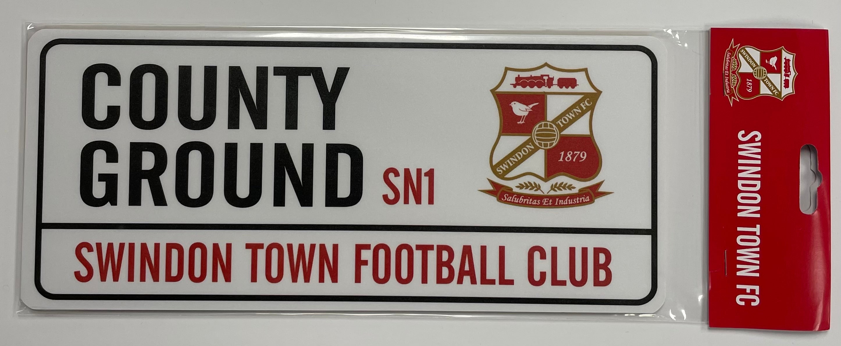 Swindon Town Wooden Street Sign