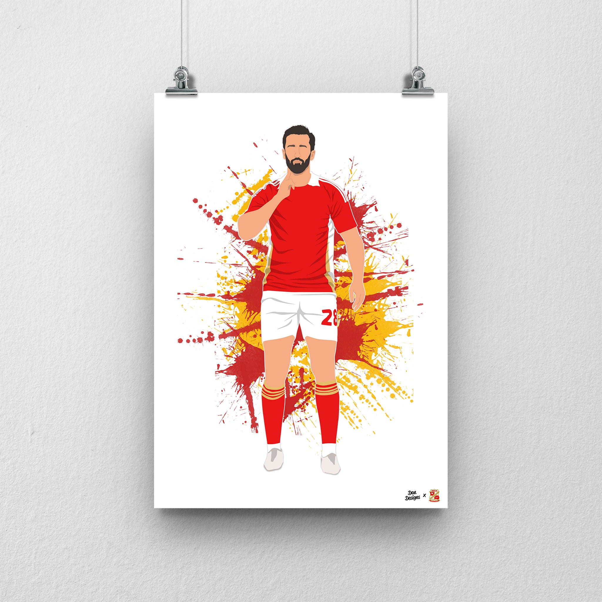 Ollie Palmer Print A3 - Dan Designs