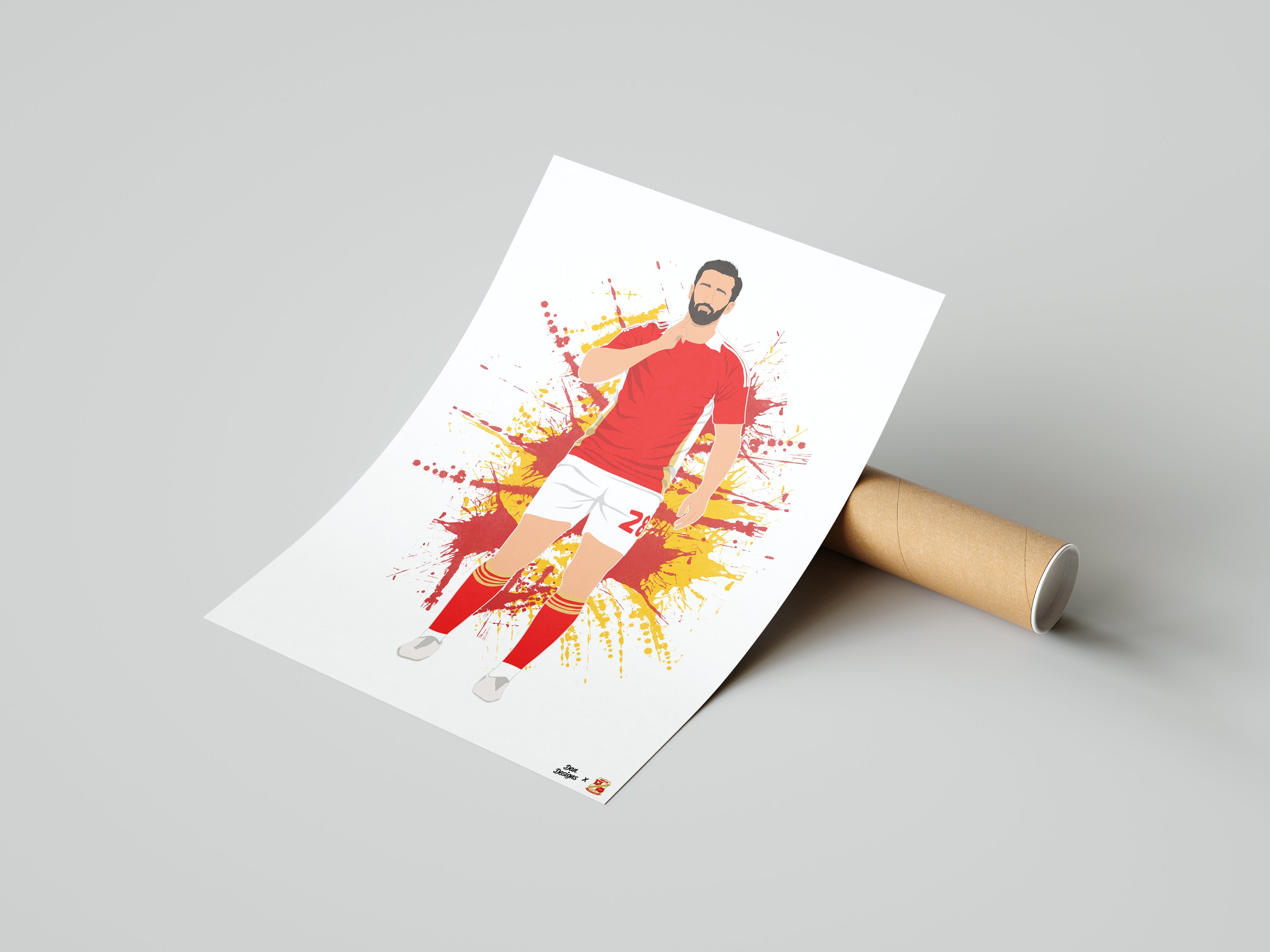 Ollie Palmer Print A3 - Dan Designs