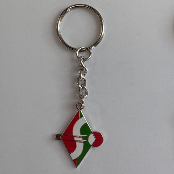Retro Crest Keyring