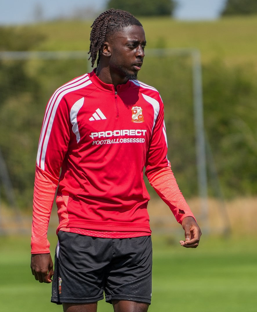 Swindon Town x Adidas Player Training Drill Top - Kids (Red)